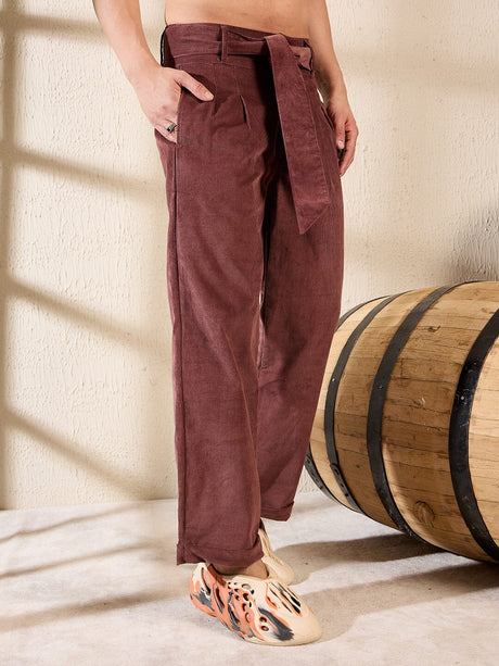 Chocolate Corduroy Korean Pants Trousers Fugazee 