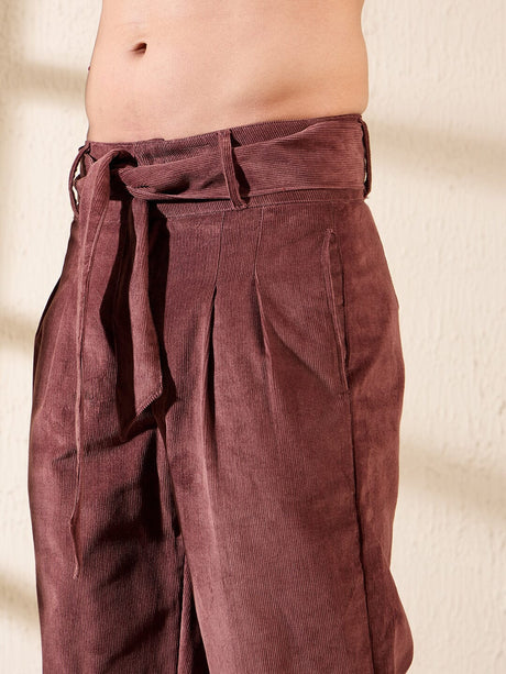 Chocolate Corduroy Korean Pants Trousers Fugazee 