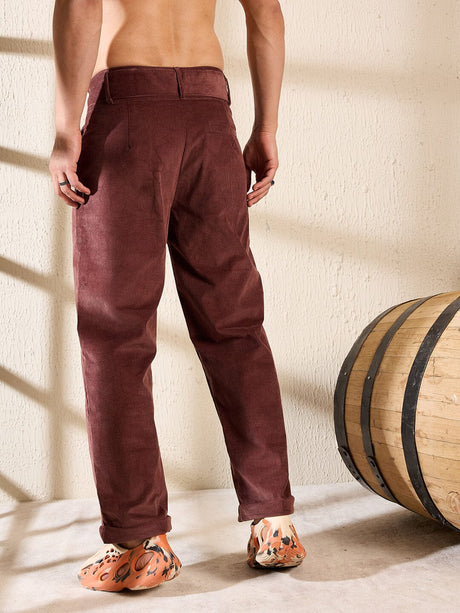 Chocolate Corduroy Korean Pants Trousers Fugazee 