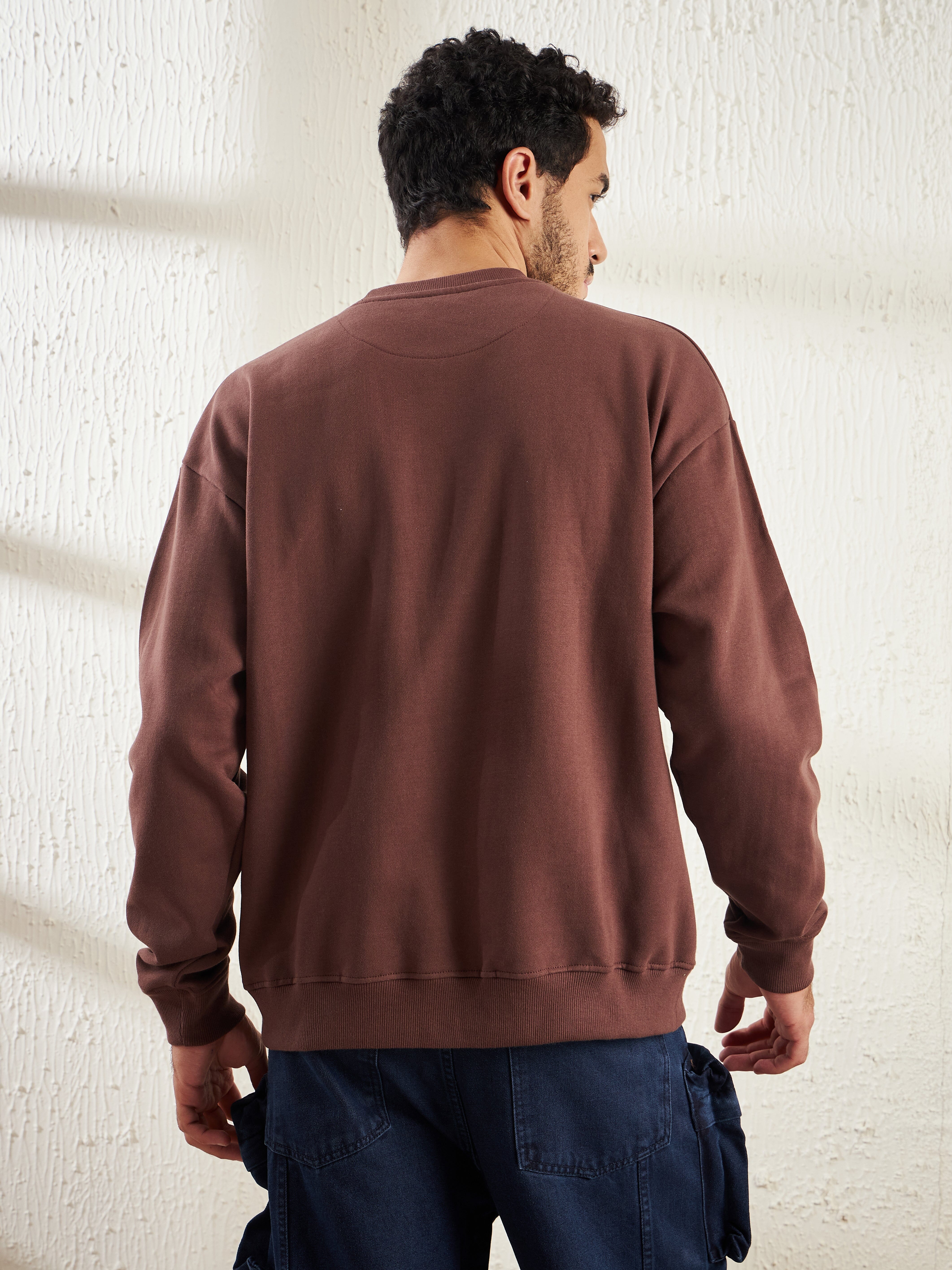 Oversized hotsell brown sweatshirt