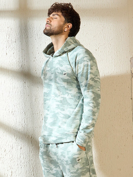 Light Camo Oversized Hooded Sweatshirt Sweatshirts Fugazee 