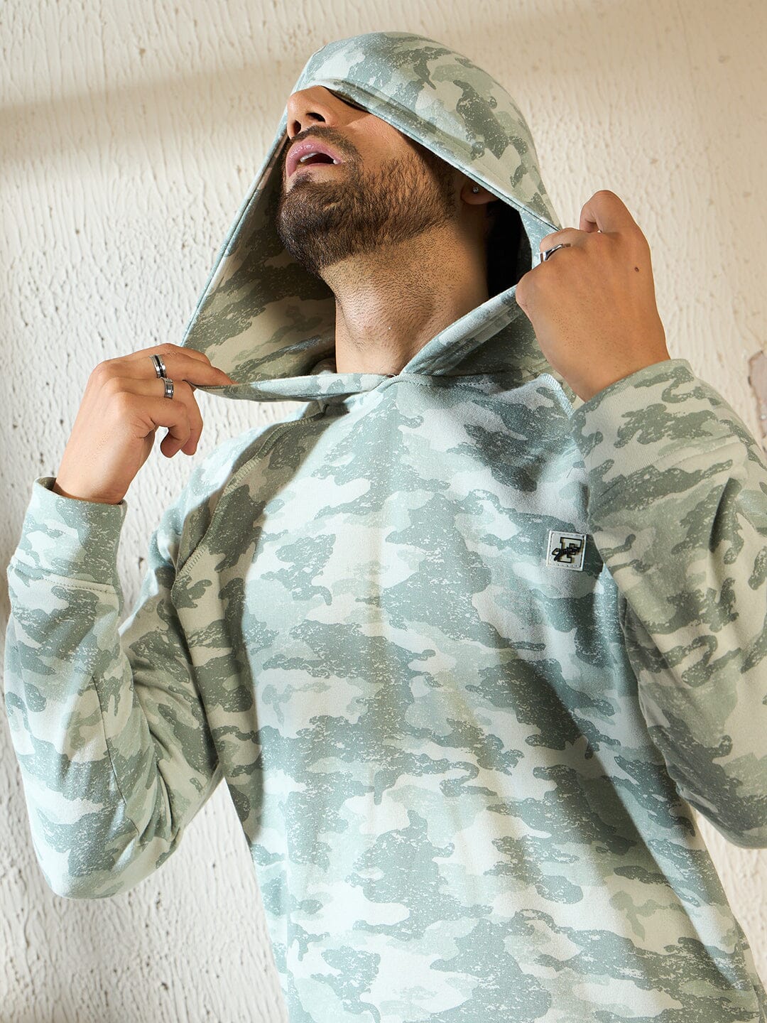 Light Camo Overized Hoodie Sweatshirt Buy Mens Sweatshirt Fugazee FUGAZEE