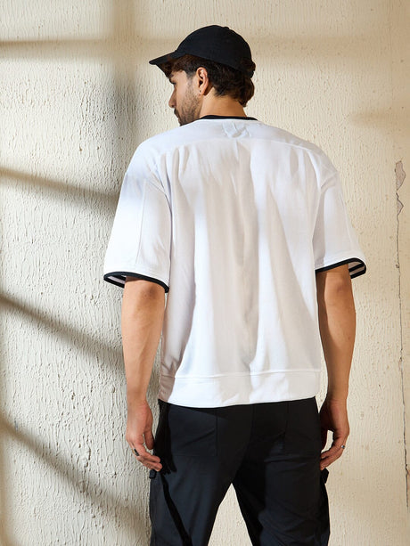 White Mesh Football Jersey Tshirt T-shirts Fugazee 