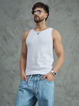 Ecru Angel Cropped Shirt With White Vest Shirts Fugazee 