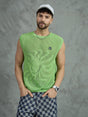 Lime Green Sun Graphic Vest T-shirts Fugazee 