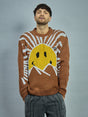 Brown Sunrise Oversized Sweater Sweaters Fugazee 