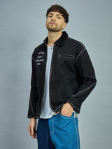 Black Heavyweight Harrington Jacket Jackets Fugazee 