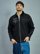 Black Heavyweight Harrington Jacket Jackets Fugazee 