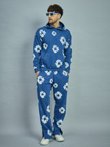 Navy Floral Boot Cut Trackpants Trackpants Fugazee 