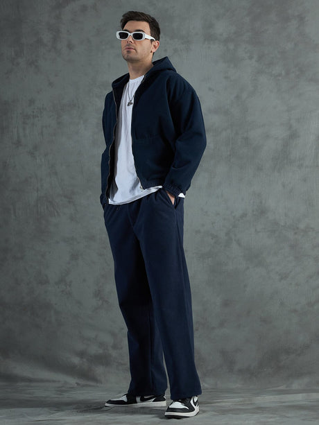 Navy Minimalist Polar Tracksuit Tracksuits Fugazee 