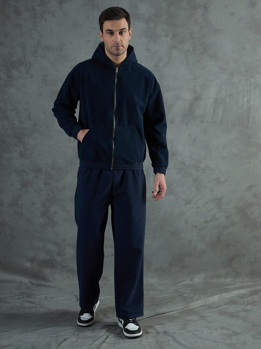 Navy Minimalist Polar Tracksuit Tracksuits Fugazee 