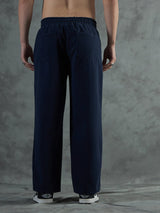 Navy Polar Fleece Relaxed Fit Trackpant Trackpants Fugazee 