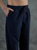 Navy Polar Fleece Relaxed Fit Trackpant Trackpants Fugazee 