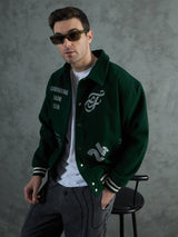 Green Generational Talent Varsity Jacket Jackets Fugazee 