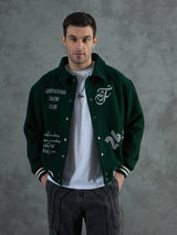 Green Generational Talent Varsity Jacket Jackets Fugazee 