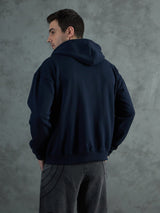 Navy Clickbait Oversized Hoodie Sweatshirts Fugazee 