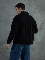 Black Lineart Harrington Jacket Jackets Fugazee 