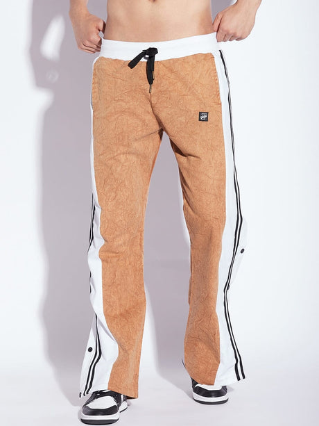 Brick Washed Snapbutton Flared Trackpants Trackpants Fugazee 