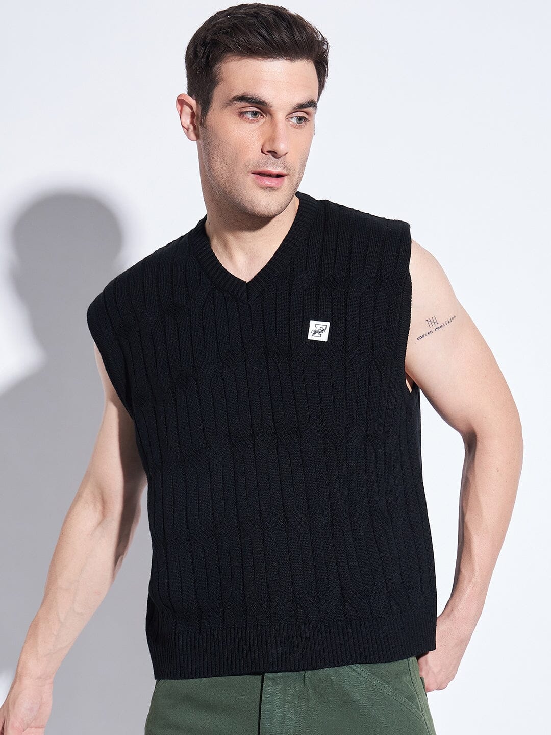 Sleeveless sweater deals for men