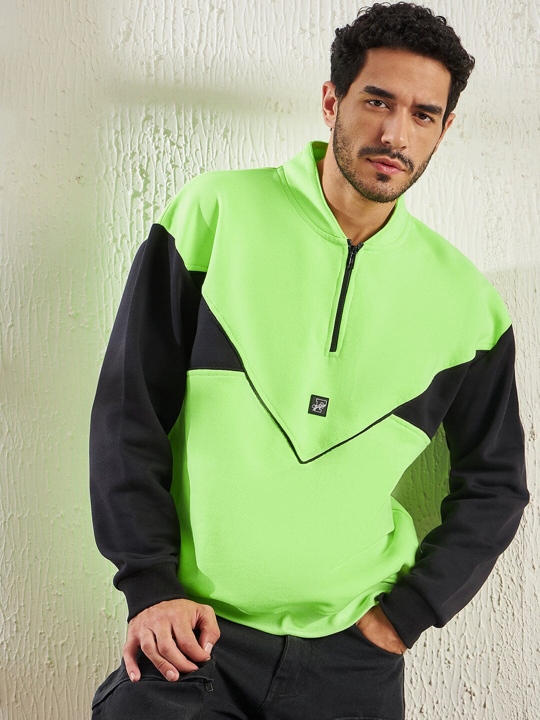 Oversized neon sweatshirt best sale