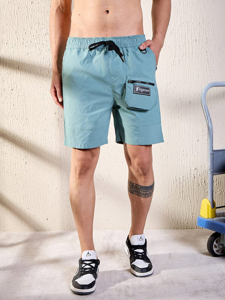 Teal Active Cargo Shorts Shorts Fugazee 