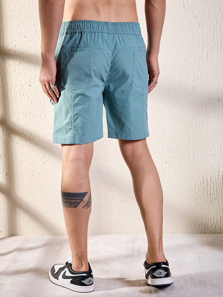 Teal Active Cargo Shorts Shorts Fugazee 