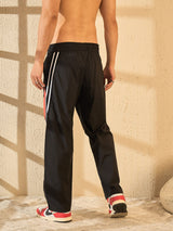 Black Taped Parachute Trackpants Trackpants Fugazee 