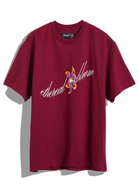 Crimson Lily Oversized Graphic Tshirt T-shirts Fugazee 