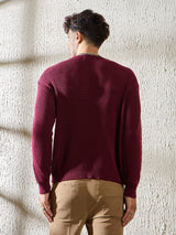 Mauve Sheer Long Sleeve Knitted T-shirt T-shirts Fugazee 