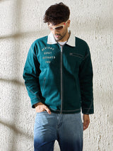 Green Heavyweight Harrington Jacket Jackets Fugazee 