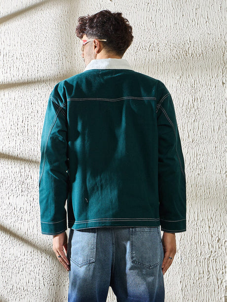 Green Heavyweight Harrington Jacket Jackets Fugazee 