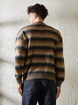 Brown Striped Oversized Sweater Sweaters Fugazee 