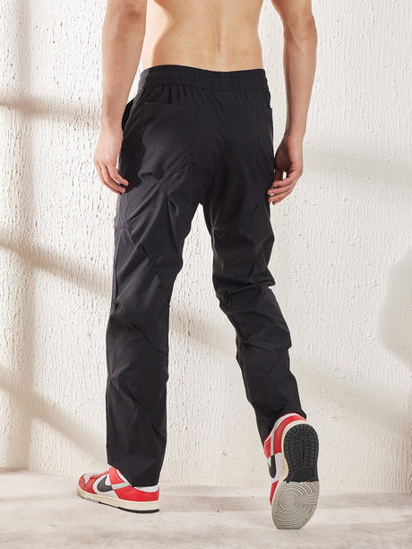 Black Parachute Pleated Trackpants Trackpants Fugazee 