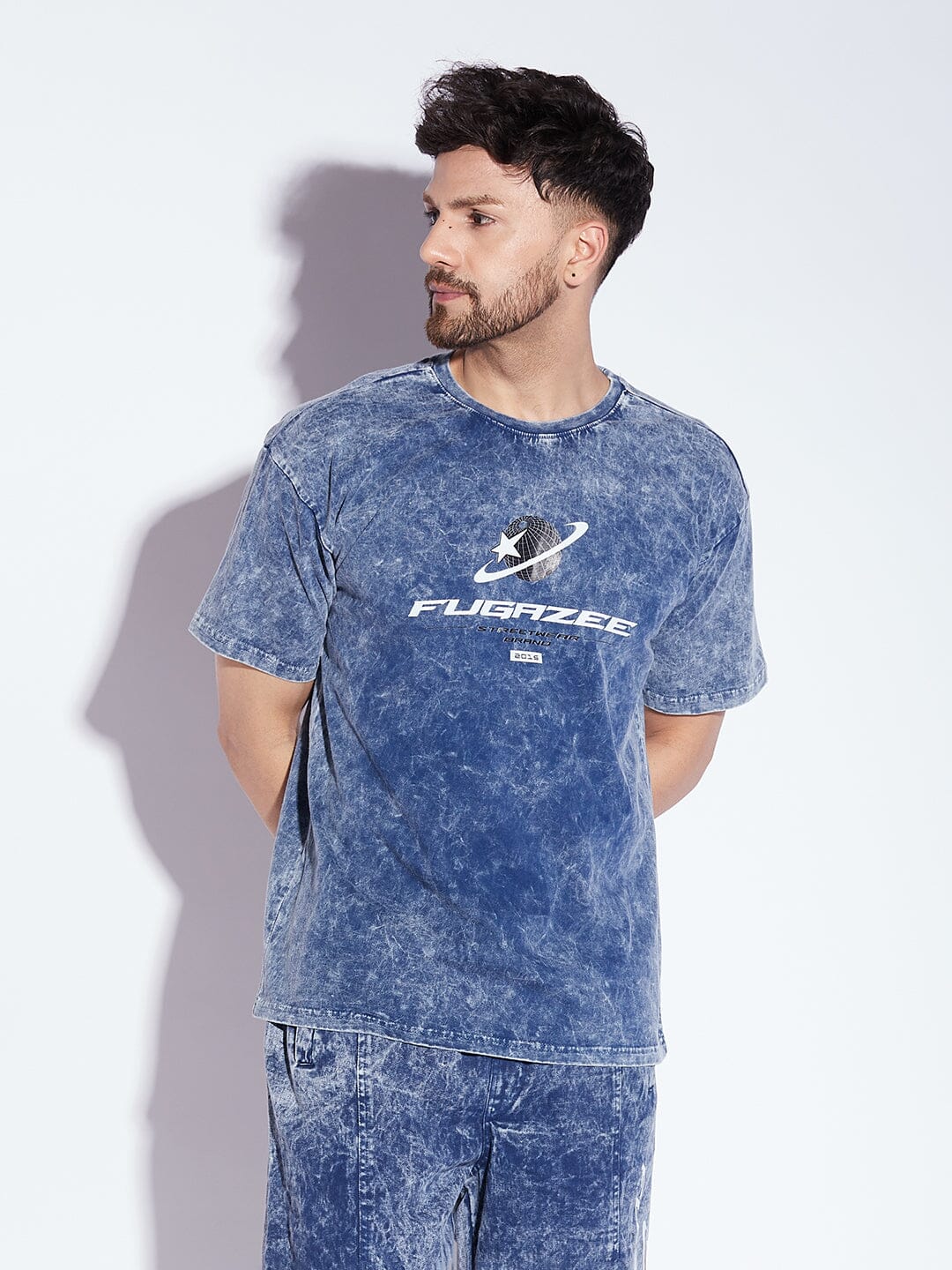 Oversized Washed Dove Graphic T-Shirt