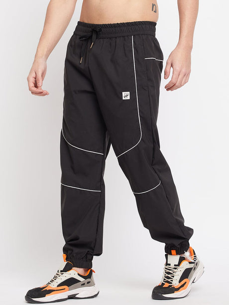 Black Nylon Parachute Trackpants Trackpants Fugazee 