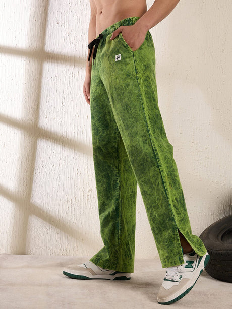 Neon Dyed Washed Cord Boot Cut Trackpants Trackpants Fugazee 