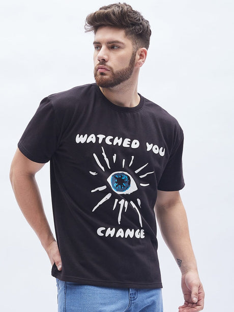 Black Change Graphic Oversized T-Shirt T-shirts Fugazee 