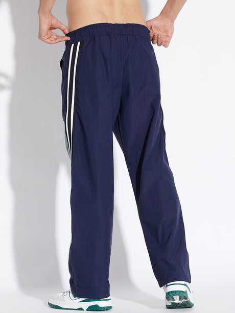 Navy Parachute Taped Trackpants Trackpants Fugazee 