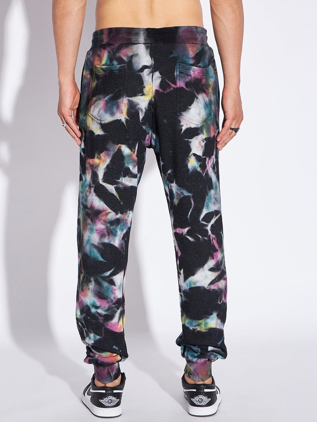 Multi Colour Tie and Dye Oversized Joggers Buy Men Trackpants Fugazee FUGAZEE