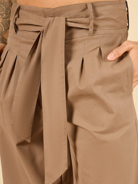 Tan Twill Korean Baggy Pants Trousers Fugazee 