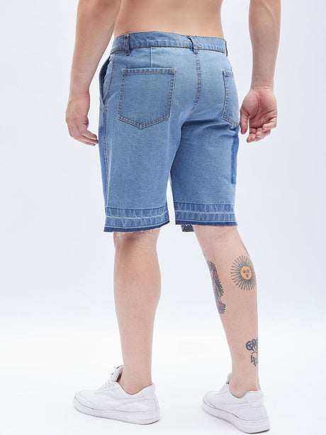 Ice Blue Carpenter Denim Shorts Shorts Fugazee 