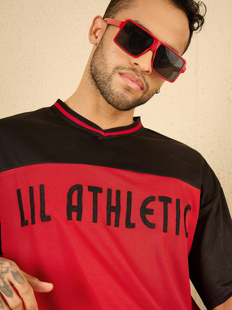 Black And Red Active Mesh Tee T-shirts Fugazee 