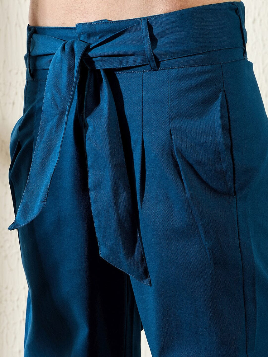 Navy Twill Korean Baggy Pants Trousers Fugazee 