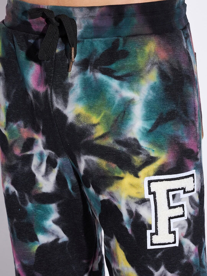 Multi Colour Tie and Dye Oversized Joggers Trackpants Fugazee 