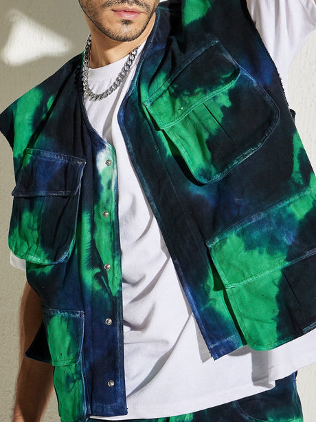 Northern Light Baggy Pocket Sleeveless Denim Jacket Jackets Fugazee 