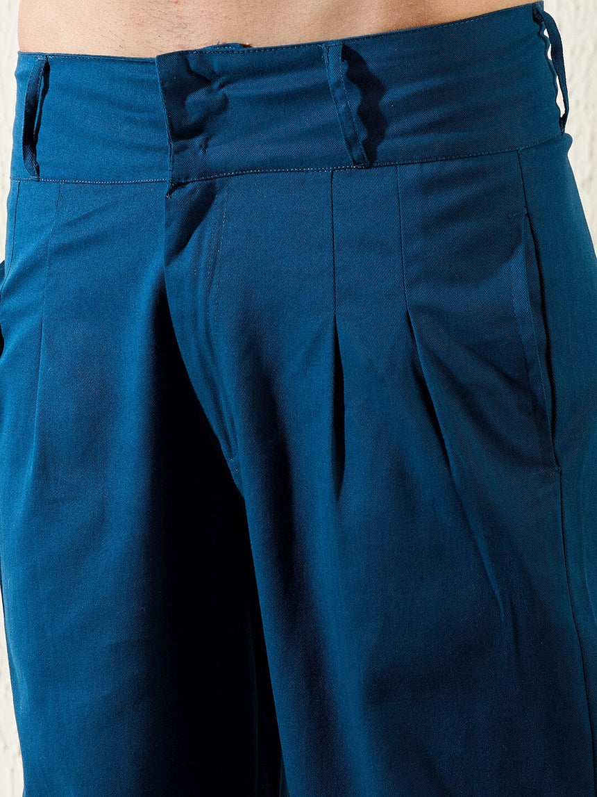 Navy Twill Korean Baggy Pants Trousers Fugazee 