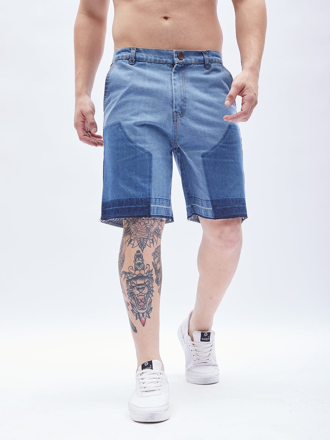 Mens denim sales shorts online india