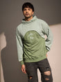 Mineral Green Super Baggy Cut & Sew Hoodie Sweatshirts Fugazee 