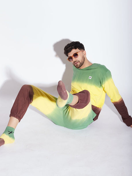 Lemon Tricolour Oversized Tshirt and Trackpant Clothing Set Clothing Set Fugazee 