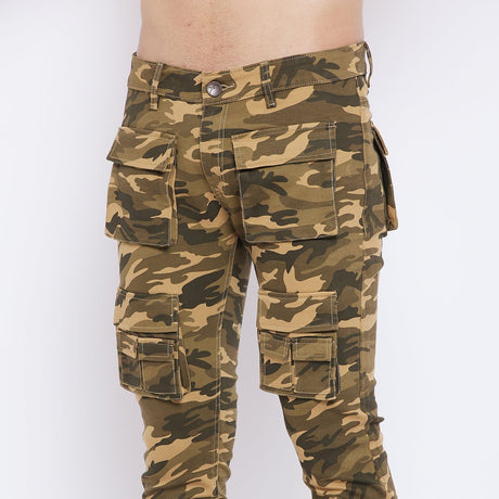 Desert Camo Military Tactical Cargo Denim Jeans Fugazee 